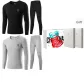 Crew Neck 2-Piece Underwear Set (Black+Light Gray) 100% cotton Antibacterial/Premium Gift Box Set