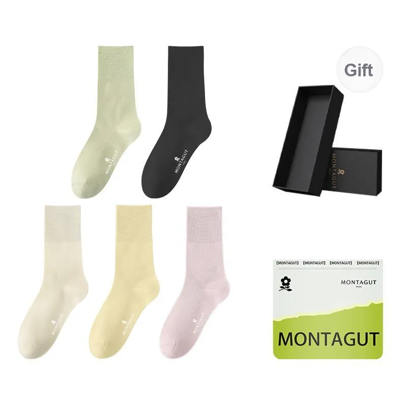 Montagut Knee High Socks Women's Gift Box Combination-5