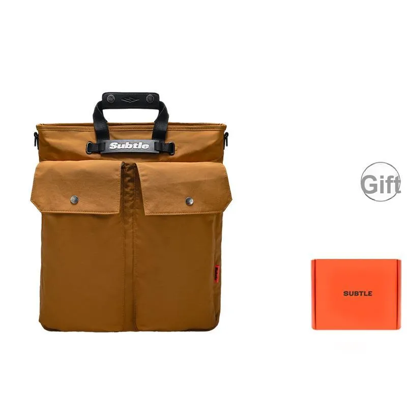 Subtle Nylon Backpack Tubas Unisex Woody Brown/Black/Jasper
