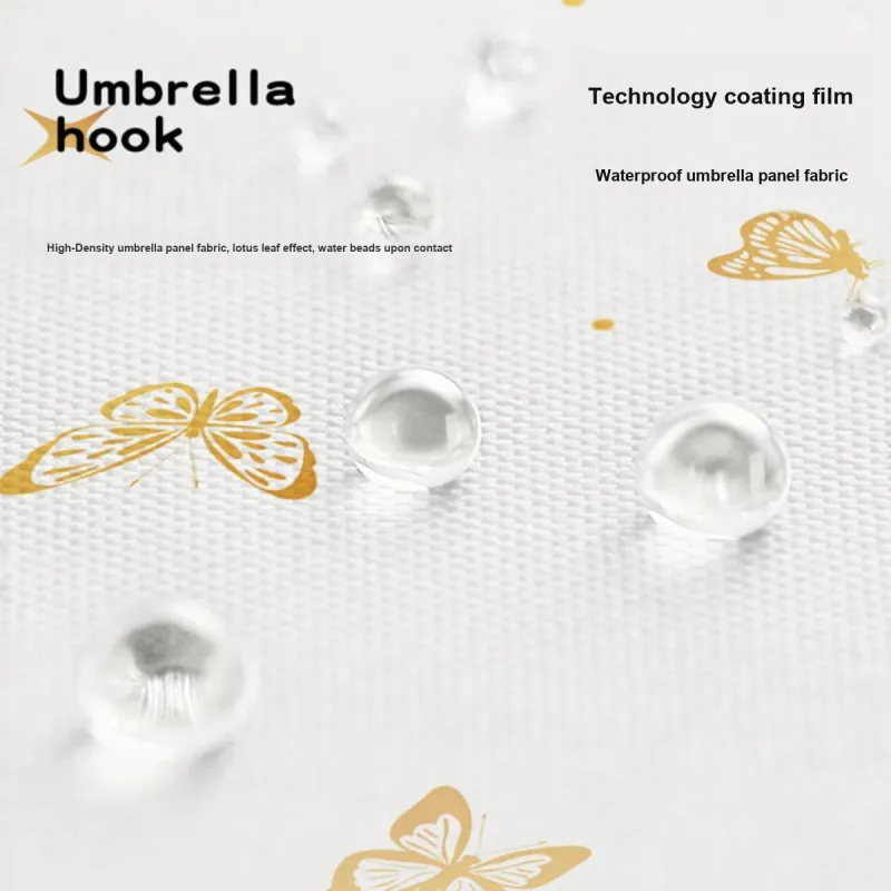 Ten Thousand Months Golden Hook Umbrella With Sunshade-4