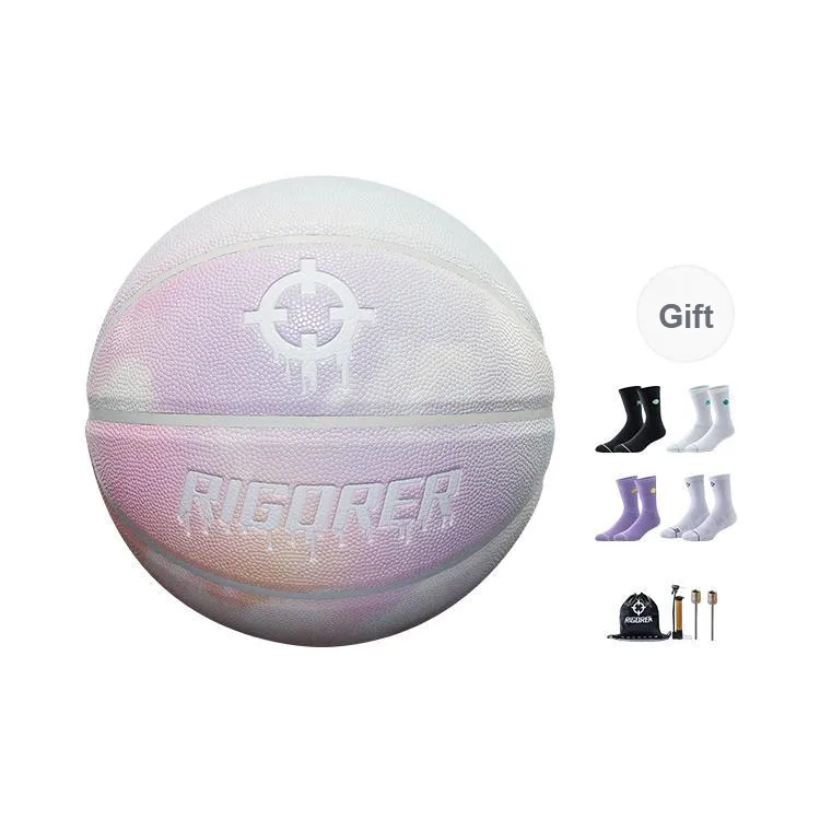 RIGORER Cloud Gradient Series PU Basketball Cloudy Gradient Color Changing Size 7 Ball Training Unisex-5