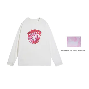 RIGORER Crew Neck Long Sleeved T Shirt Unisex Pink