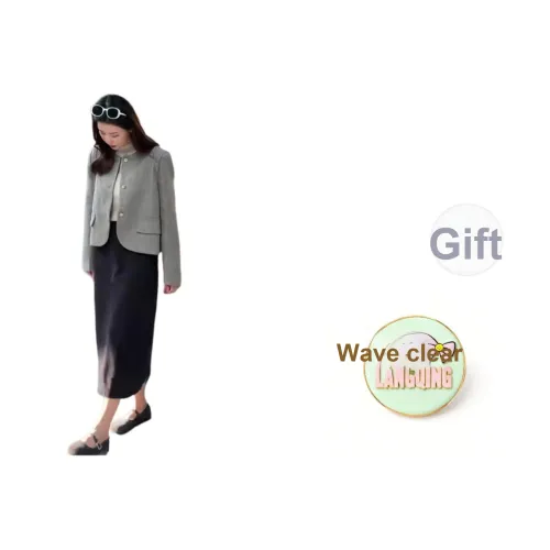 Langqing Velvet Feel Пальто Женское