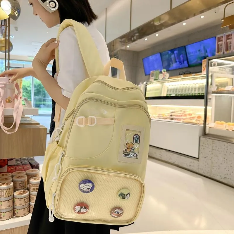 Alcohol Dragon Nylon Backpack Regular Women's Multicolor-25