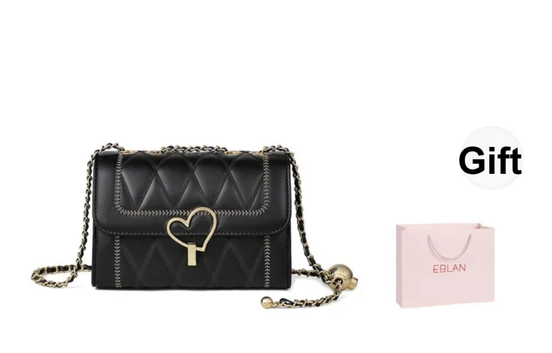 EBLAN Synthetic Leather Shoulder Bag, Crossbody Bag Regular Women's Black-0
