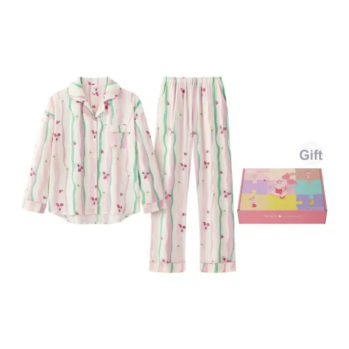 Gongdie X Disney Пижамный комплект Женские Розовый Набор в подарочной коробке