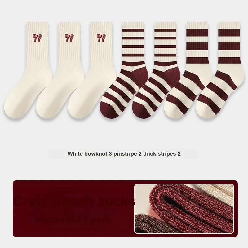KJ Mid-Calf Socks Unisex Multi Combo Set-57