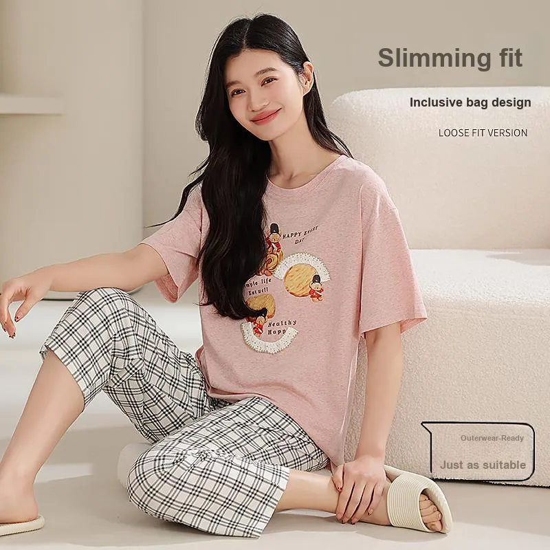 WANANNI Pajama Set Women's Pink-3