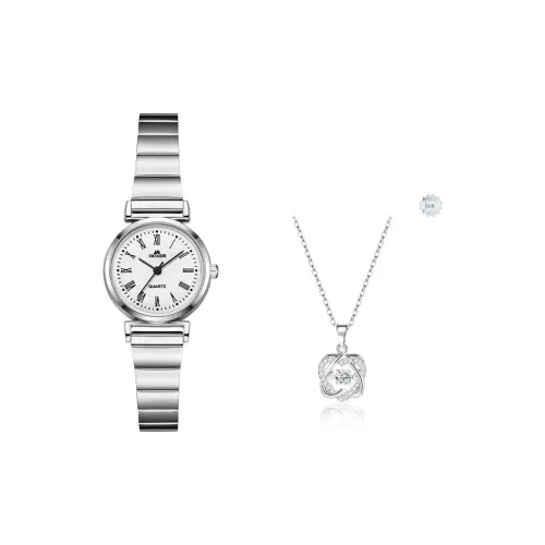 LIBER AEDON Кварцевый механизм сплав ремешок белый циферблат женские часы