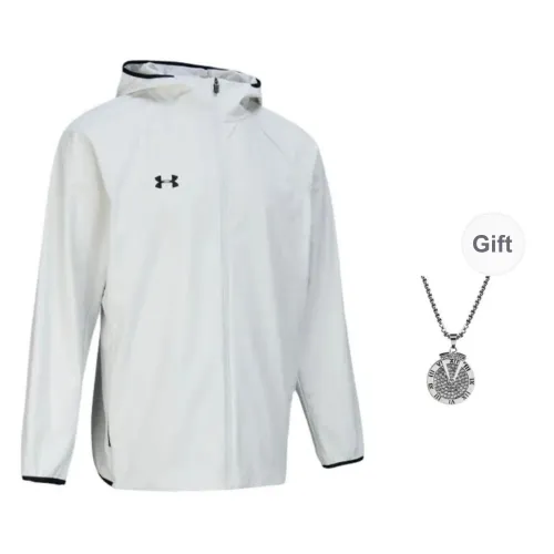 Under Armour Jackets Coats Unisex Gray Comes With Necklace