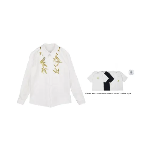 Cheng Jin Yi Bureau Белые Мужские Рубашки