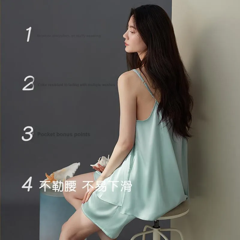 Xuan Liang Pajama Set Women's Cloud Blue-2
