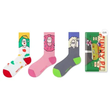 PL Mid Calf Socks Unisex Shopping Bag 3 Pack