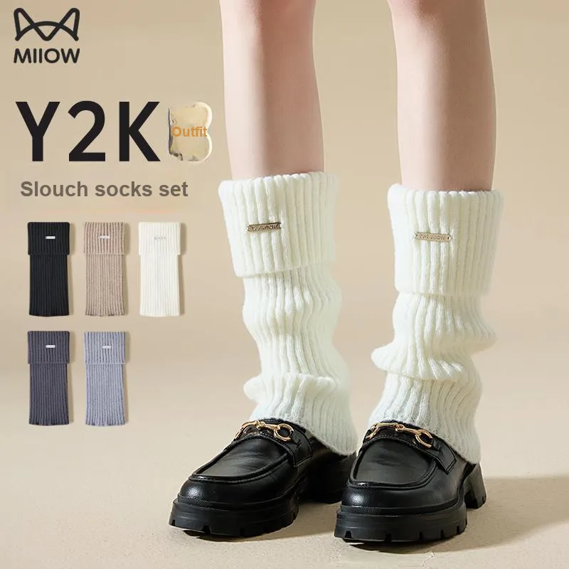 MIIOW Trend Party Series Knee High Socks Women's Combo Set-19