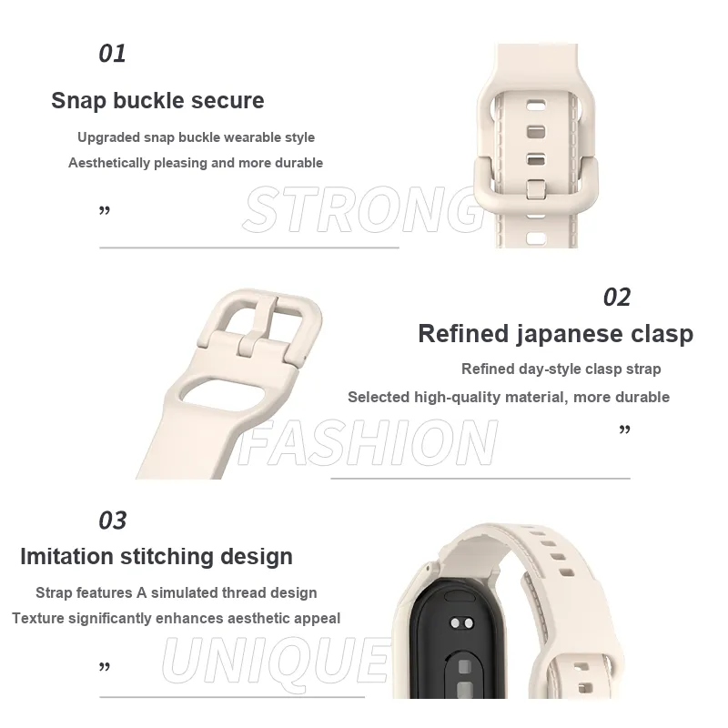 CHUANGYIDA Xiaomi Compatibility Watch Band 20cm Silicone Material-2