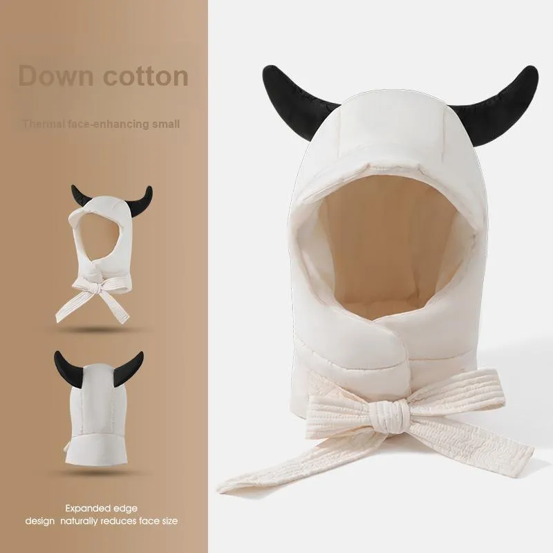 NANJIREN Down Cotton Horn Cap Women's-1