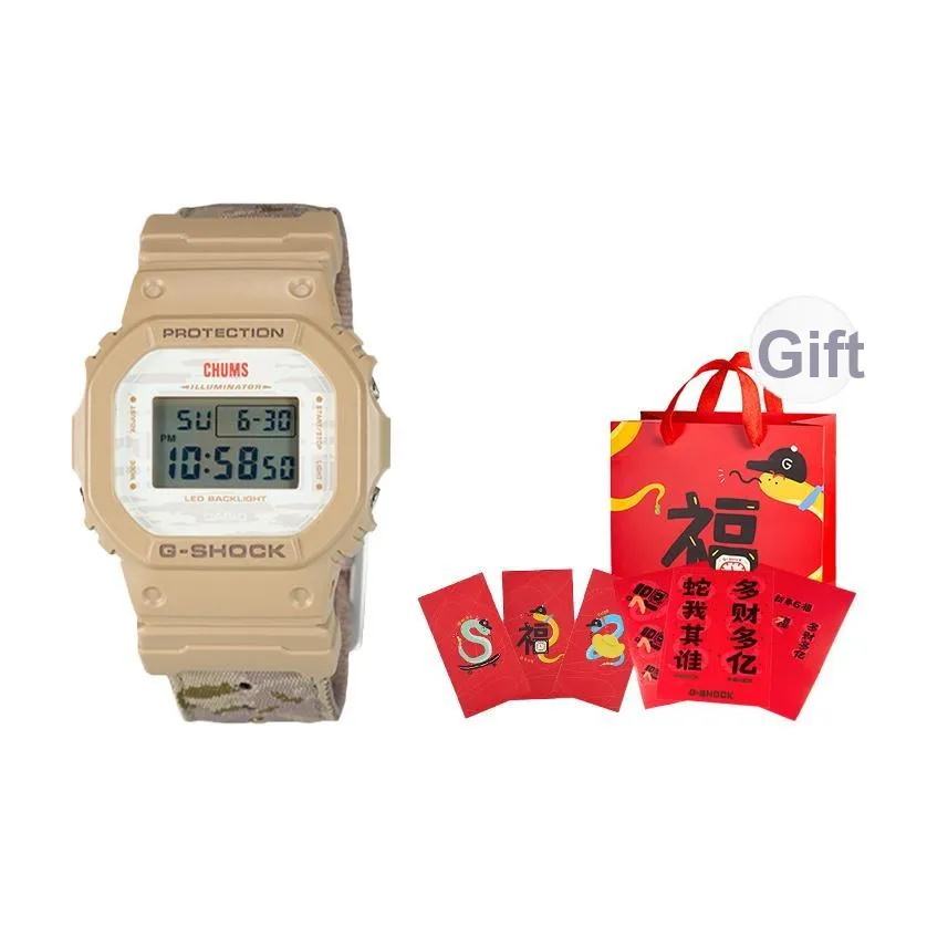 CASIO LINING Коллаборация 5600 Collection Кварцевый механизм Часы Мужские Белый циферблат