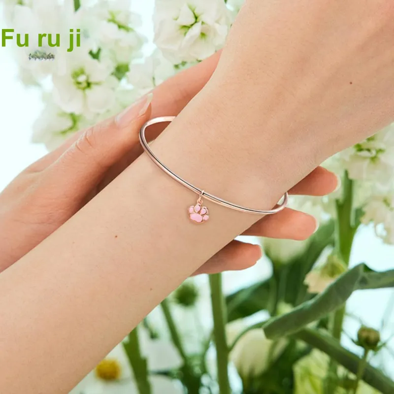 Fu Ru Ji S999 Fine Silver Sterling Silver Bracelets Women's-2