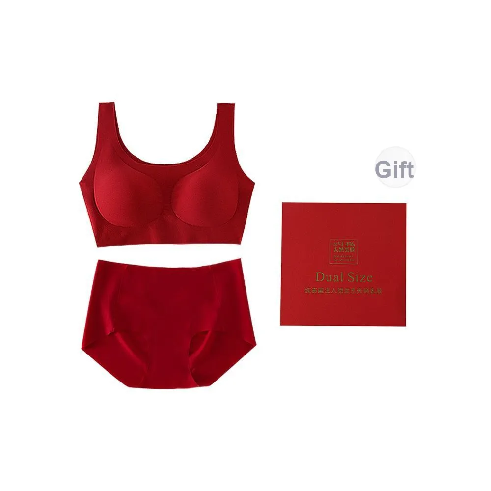 Sharefun Комплект нижнего белья Женское Счастливый Красный