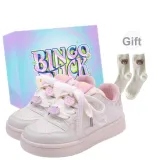 Beige Pink+Small Apple+Exclusive Shoe Box+Gift Socks