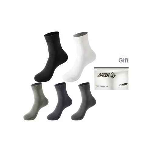 AFISH Носки Crew Мужские упаковка из 5 пар сумка для покупок