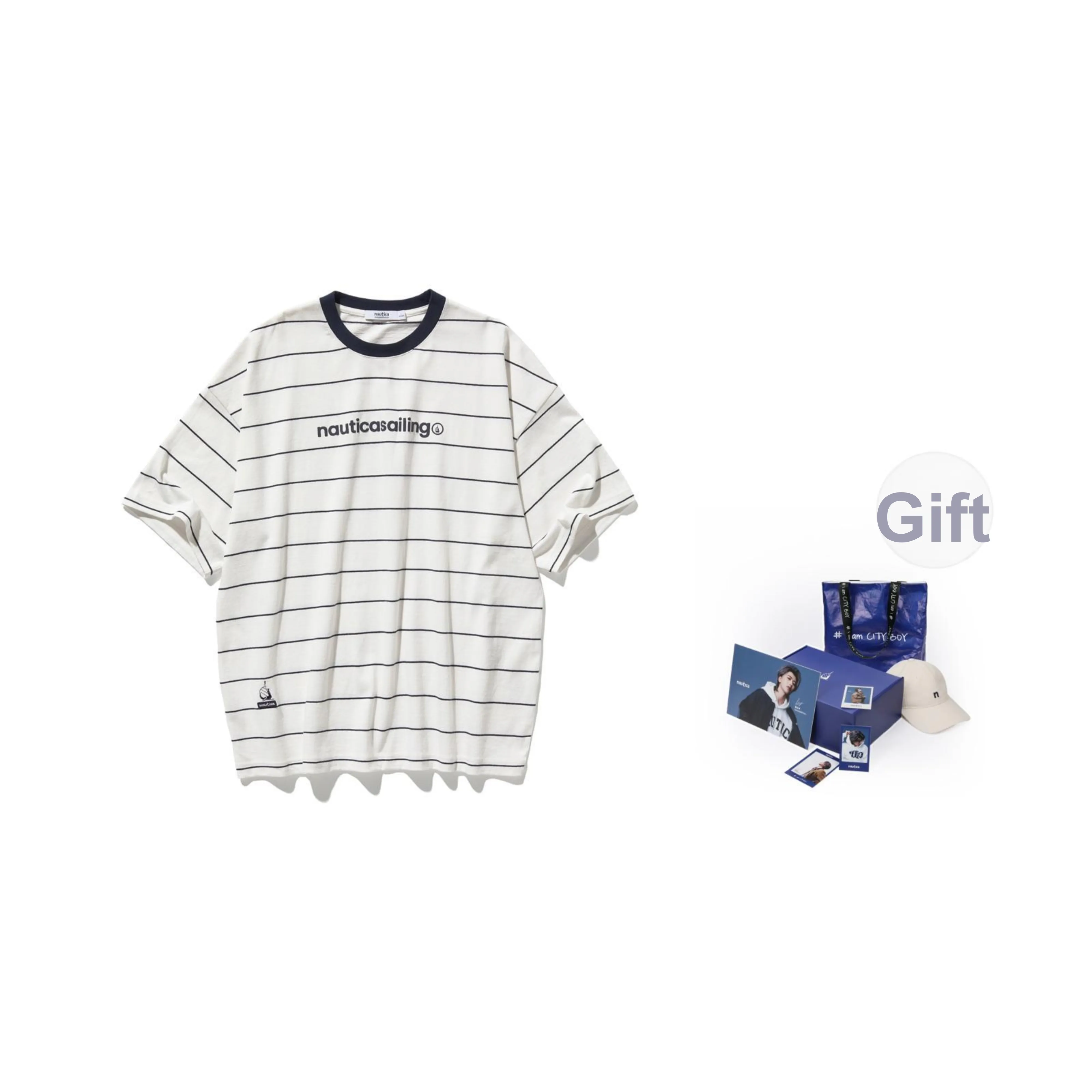 Nautica White Sail T-Shirt Унисекс