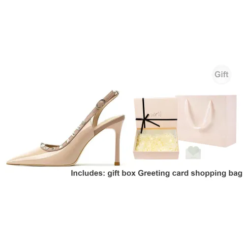 Xingdiman High Heels Women's Nude