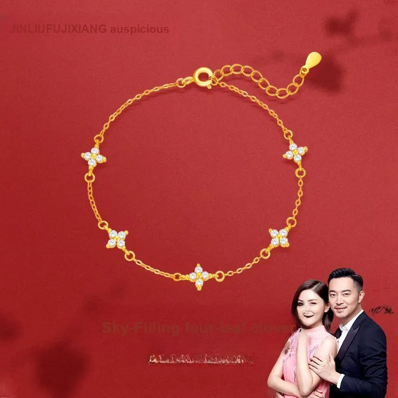 JINLIUFUJIXIANG S925 Silver Bracelets Women's-1