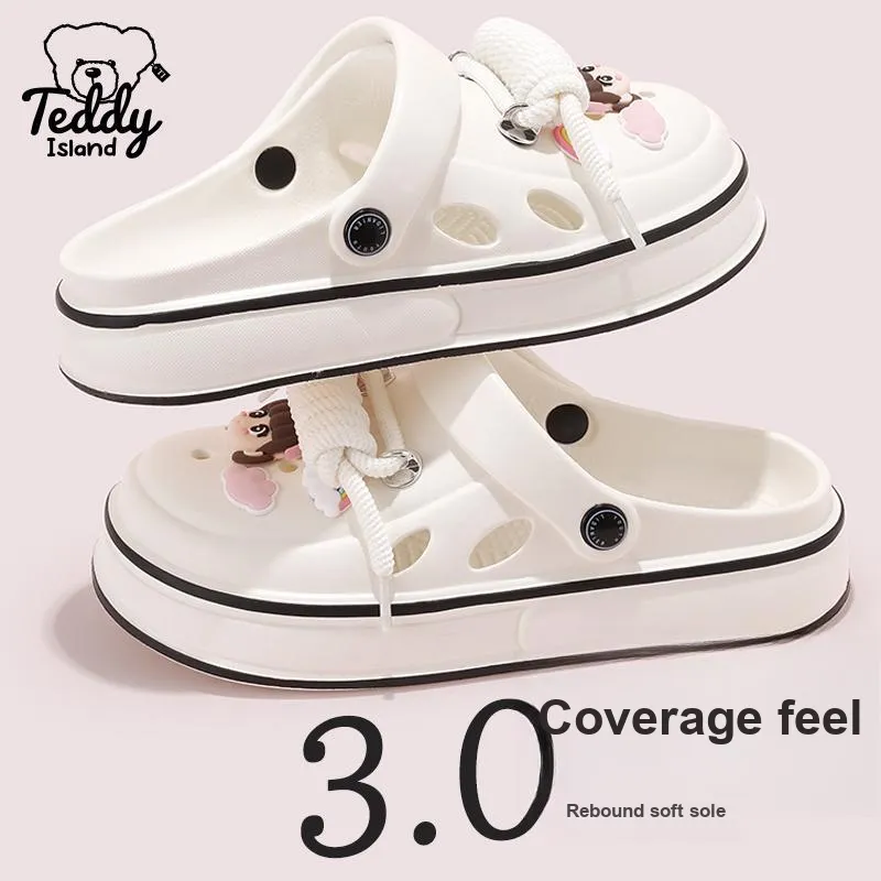 TEDDY ISLAND Cute Cartoon EVA Soft Sole Home Slip Resistant Comfortable Clogs-4