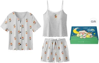 Gongdie x LABIXIAOXIN,LIANMINGKUAN Pajama Set Women's Gift Box Set Gray