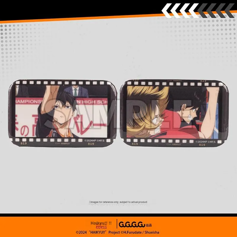 GuGuGuGu Haikyuu!! Characters Battle At The Dump A Square Tinplate Depicting The Scene. Badges-4