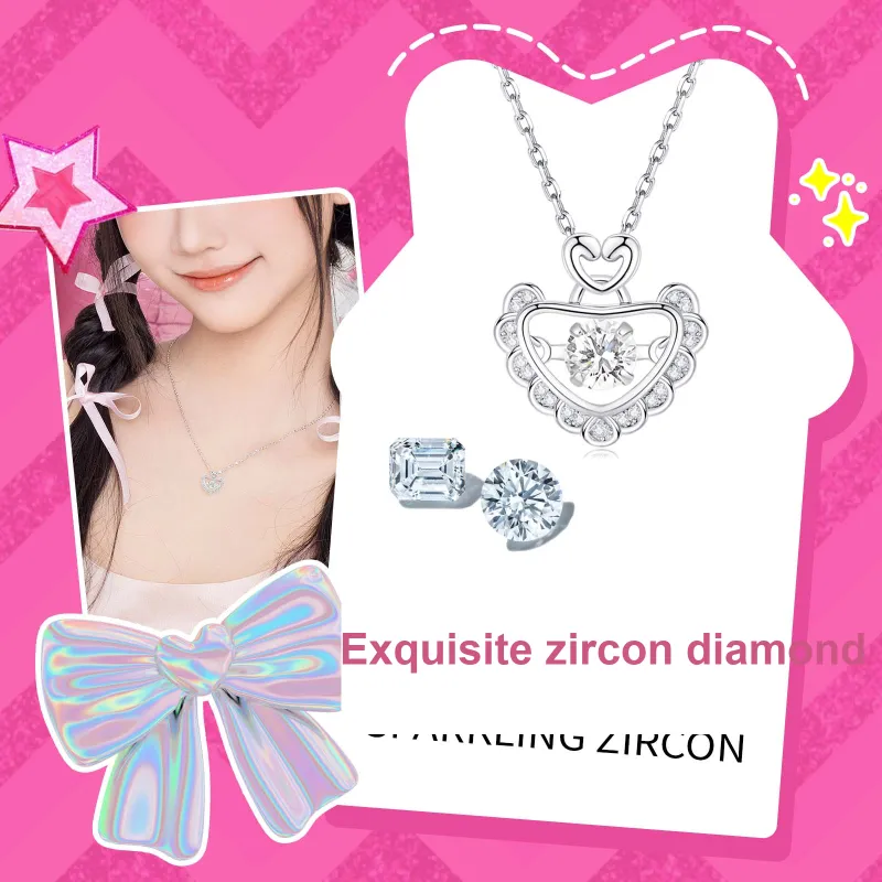 Barbie Synthetic Cubic Zirconia Necklaces Women's-4