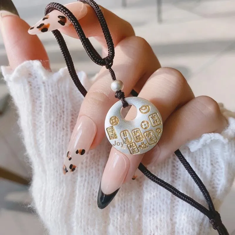 ZHONGLING 999 Fine Silver Sterling Silver Necklaces Women's-1