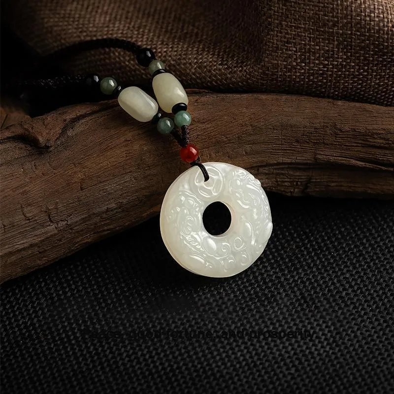 VANA Chalcedony Necklace Length Adjustable Men's-3