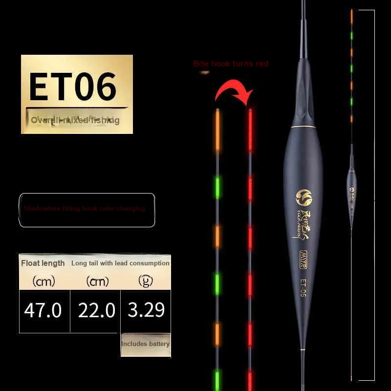 Folk Artists Floats Fishing Composite Material Luminous Drift-12