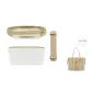 [Medium Size Two-Piece Set]DuPont Paper Waterproof Liner+Beige Stress-Relief Shoulder Strap Pad