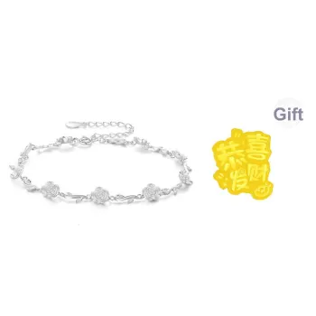 MOLADY 999 Fine Silver Bracelet Girl Women's Gift Box
