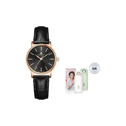 ERNEST BOREL Кварцевый механизм Женские элегантные часы 28 мм*28 мм*28 мм Черный