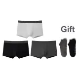 Men's Underpants 3 Pack (Black+Dove Feather Gray+Coconut Gray)