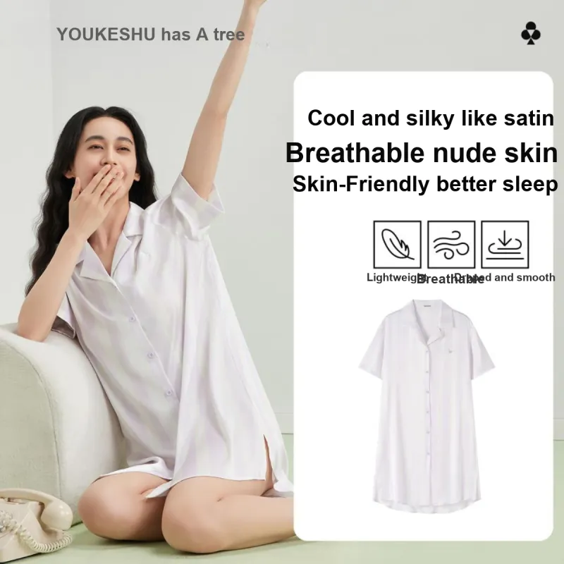 YOUKESHU Women's Nightgowns-16