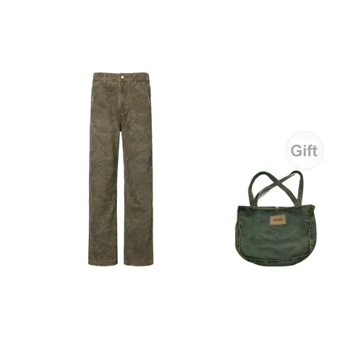 GTRG Jeans Unisex Gray Green Includes GTRG Denim Shopping Bag