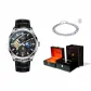 Commemoration Gift Wooden Box[Silver Case Black Dial]