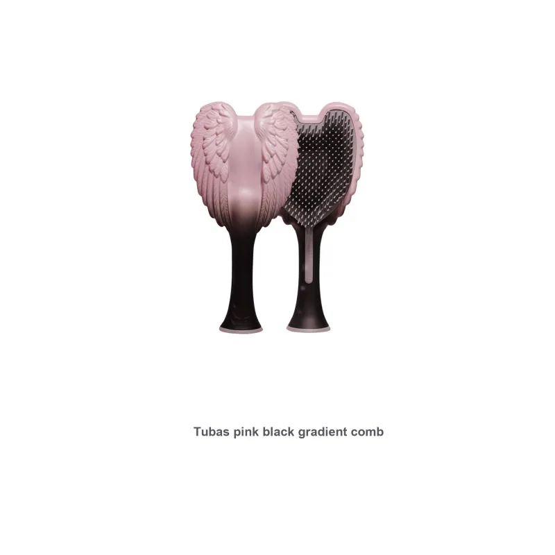 Tangle Angel Tubas Pink Black Gradient Comb Massage Hair Care-2