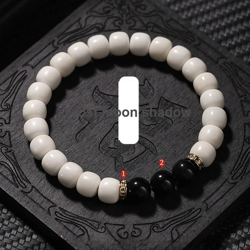 CUISHI White Jade Bodhi Bracelets Unisex-4