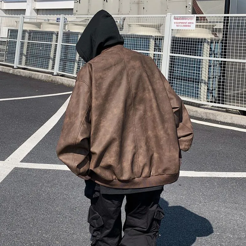 FOR FEAR THAT Leather Jacket Unisex-4