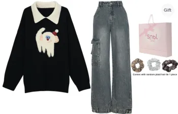 SNBL Casual Suits Women's Sweater+Jeans