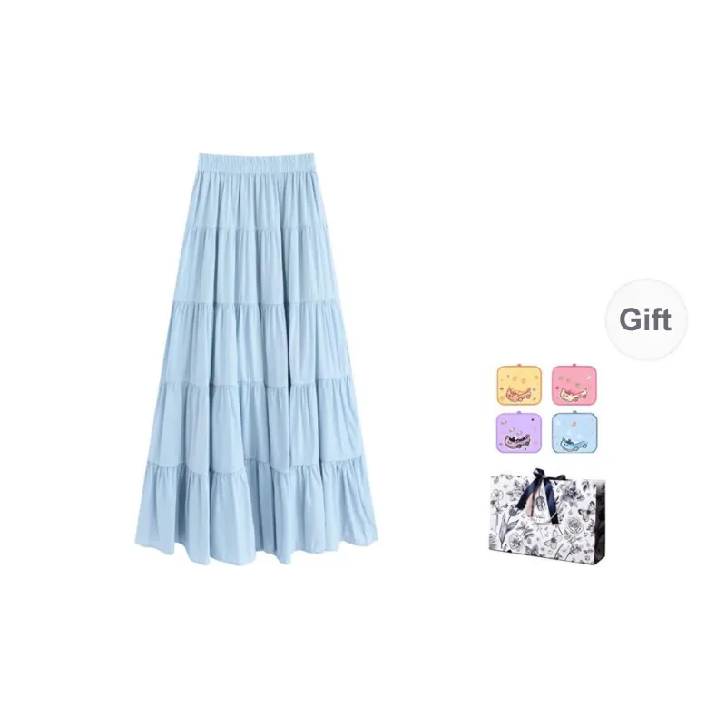 Garbege Casual Long Skirt Women's-9