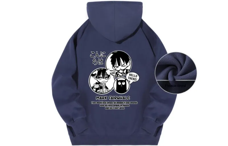 FAIRWHALE Pullover Drop Shoulder Hoodie Unisex-42