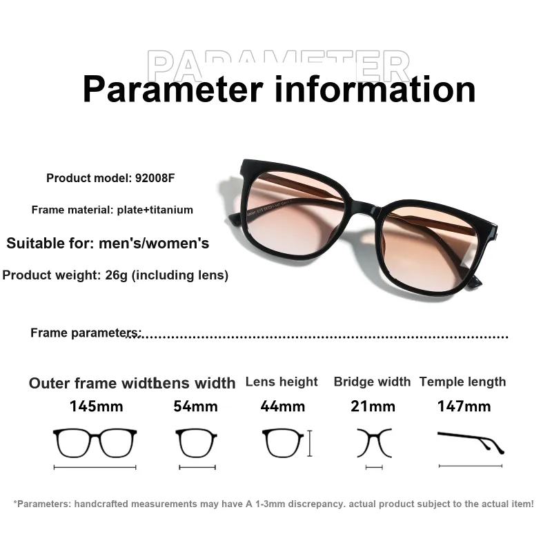 Conant Plate Frame Titanium Alloy Oval Sunglasses Unisex-9