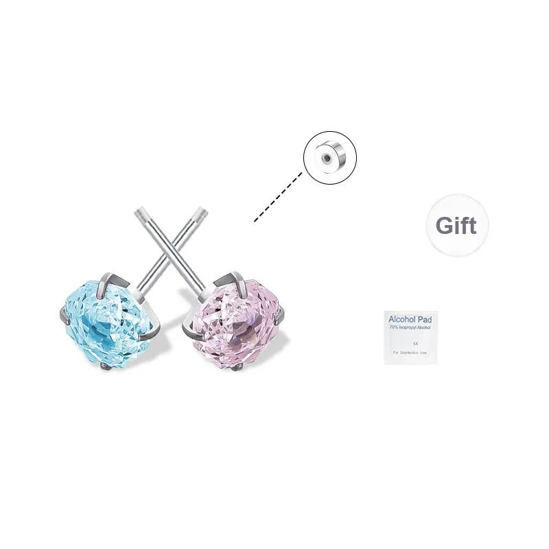 UX Ear Bone Stud For Piercing Flat Hypoallergenic Stud Earrings Unisex-4